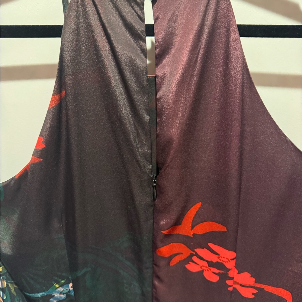 Anthropology Black and Red Floral Dress - Picture 3 of 12